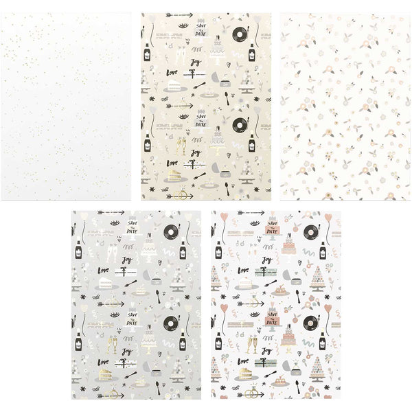 Motivpapier Block Hochzeit 30 Blatt A4