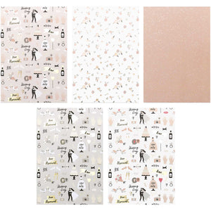 Motivpapier Block Hochzeit 30 Blatt A4