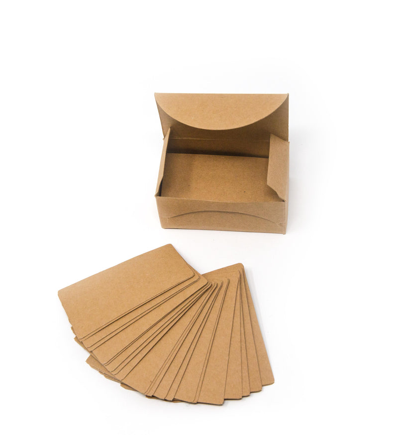 Papierkarte blanko Visitenkarte 8,9x5,2cm 0,03mm 100 Stück