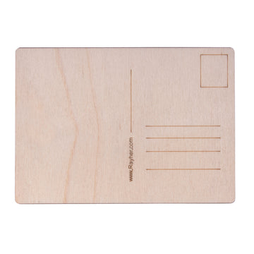 Holz Postkarte Holzpostkarte 14,8x10,5x0,3cm 26 Stück