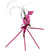 Anstecker Calla pink lang Dekogras mit Anstecknadel