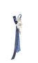 Anstecker Edelweiß und Karobandschlaufe Alpin Trachtenhochzeit inkl. Anstecknadel
