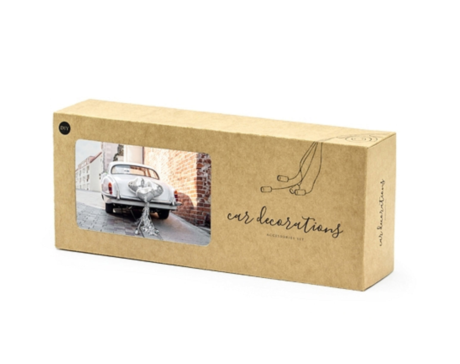 Autodekorations silber Set Car Decorations Accessories