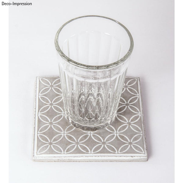Gießform Quadrat Fliese aus Kunststoff transparent