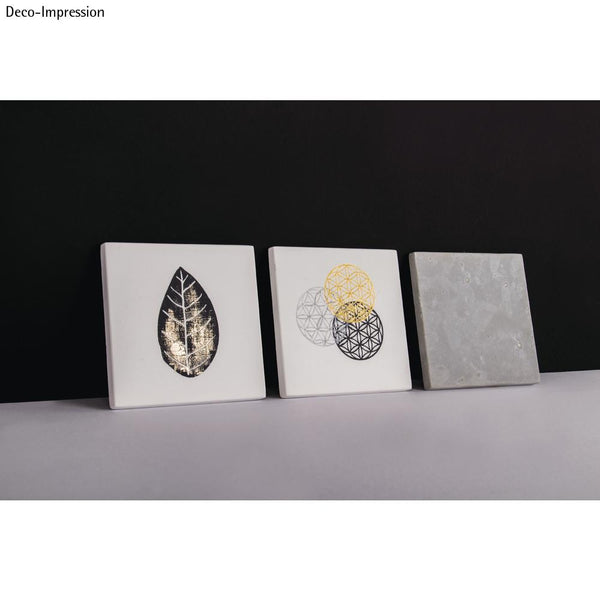 Gießform Quadrat Fliese aus Kunststoff transparent