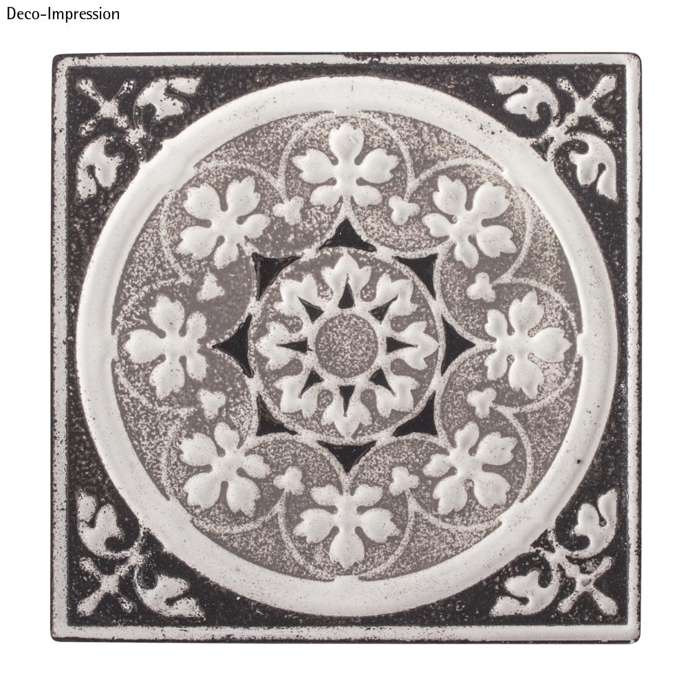 Relief-Eingießplatte Mandala 11x11cm