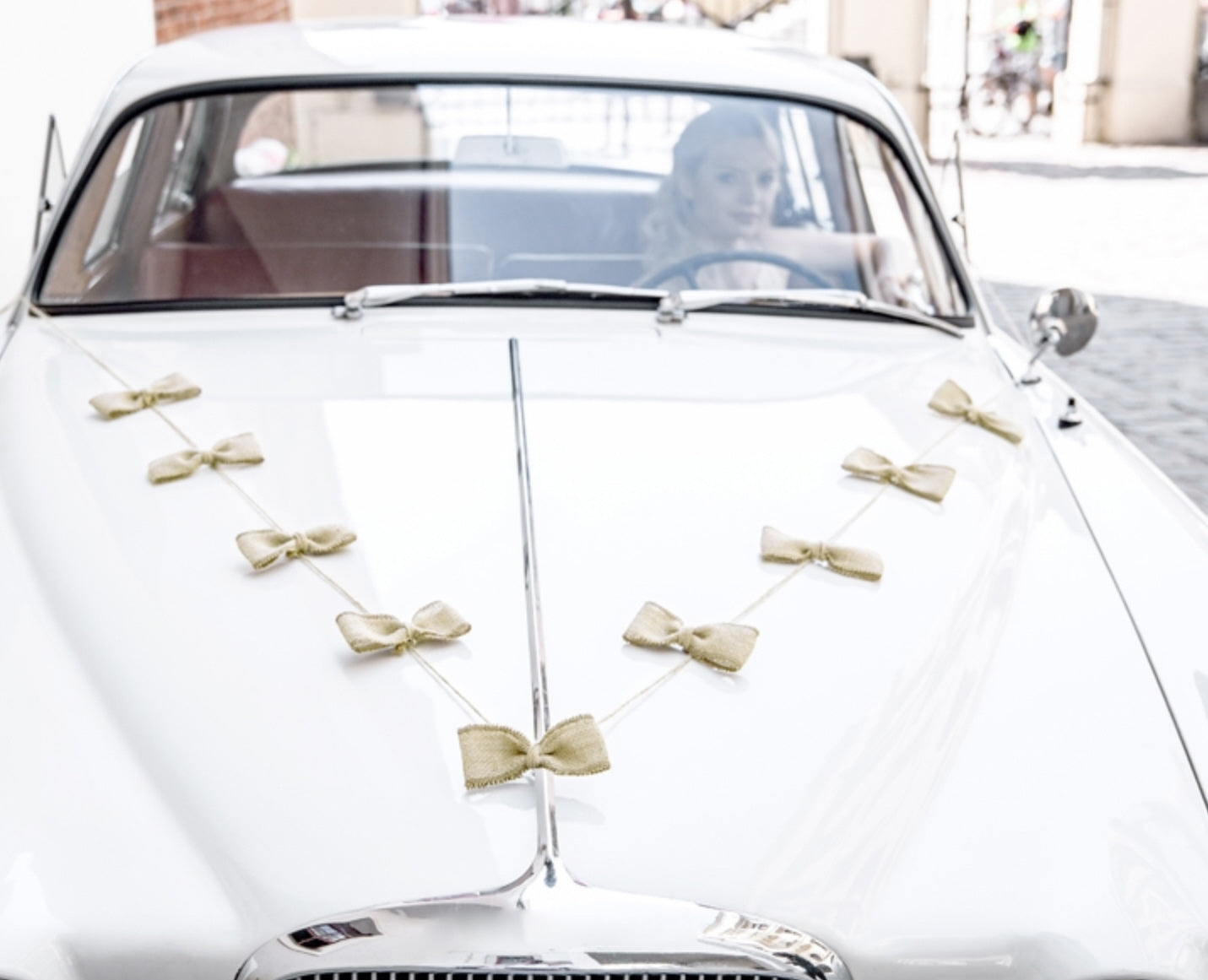 Deco-Kit Auto Jute Maschen Set Brautauto