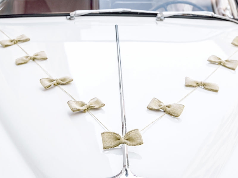 Deco-Kit Auto Jute Maschen Set Brautauto