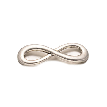 Metallsymbol Unendlichkeit silberfärbig 23x8mm 1 Stück
