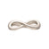 Metallsymbol Unendlichkeit silberfärbig 23x8mm 1 Stück