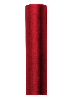 Organza Stoff einfarbig 0,36x9m