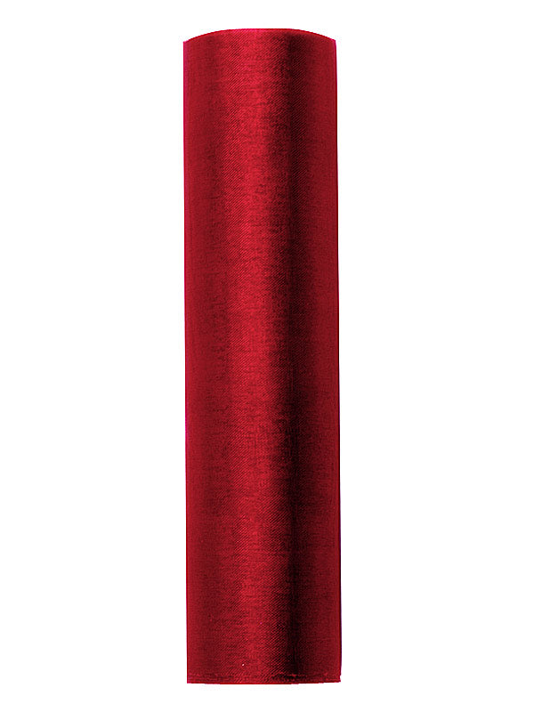 Organza Stoff einfarbig 0,36x9m