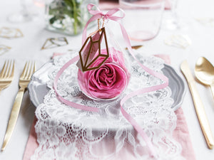 Tischläufer Spitze Spitze gebrochenes weiß 0,45x9m