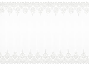 Tischläufer Spitze Spitze gebrochenes weiß 0,45x9m