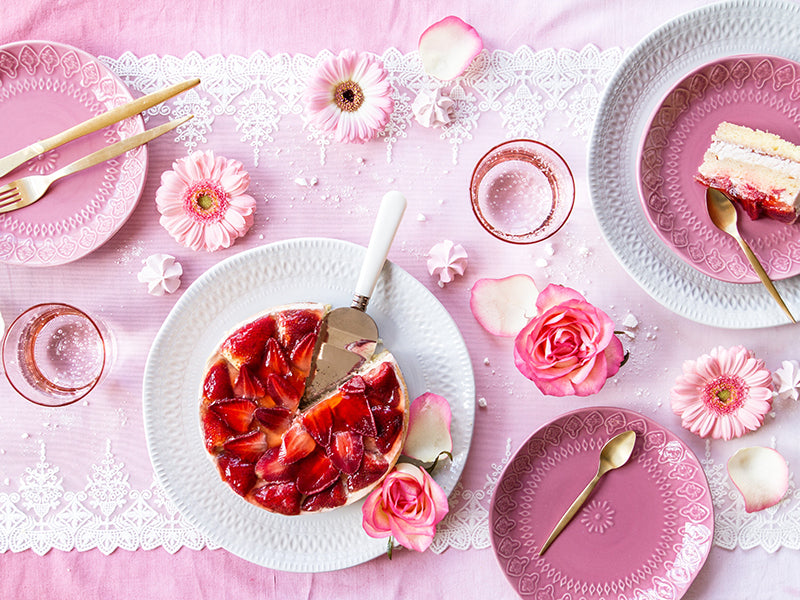 Tischläufer Spitze Spitze gebrochenes weiß 0,45x9m