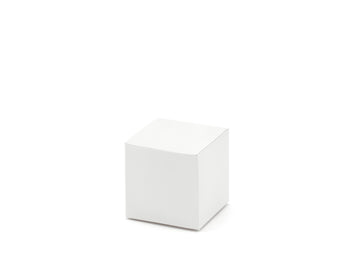 Schachtel weiß quadratisch 5x5x5cm 10 Stk.
