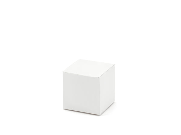 Schachtel weiß quadratisch 5x5x5cm 10 Stk.
