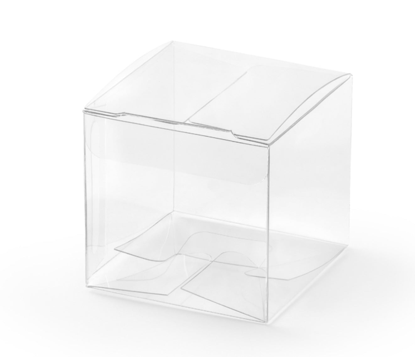 Schachtel transparent quadratisch Square Boxes 5x5x5cm 10 Stk.