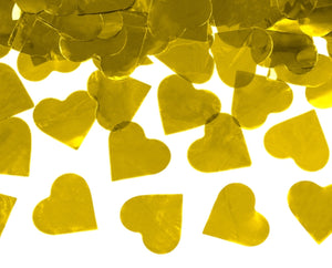 Confetti Cannon Herzen gold 60cm