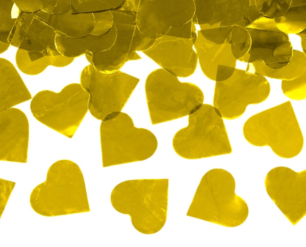 Confetti Cannon Herzen gold 60cm