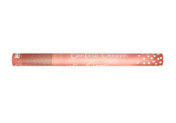 Konfettikanone Herzen roségold 60cm