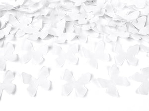 Konfettikanone Schmetterlinge weiß  Konfetti-Shooter Confetti Cannon
