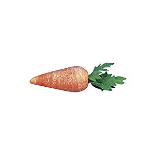 Miniatur Karotte aus Watte orange grün 30mm 7 Stück/Pkg