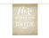 Jute-Schild "Here comes the Bride" Aisle Sign 41x51cm 1 Stk.