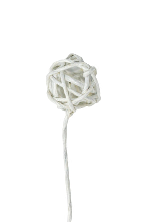 Rebenkugel weiß 1cm mit Stiel 4cm