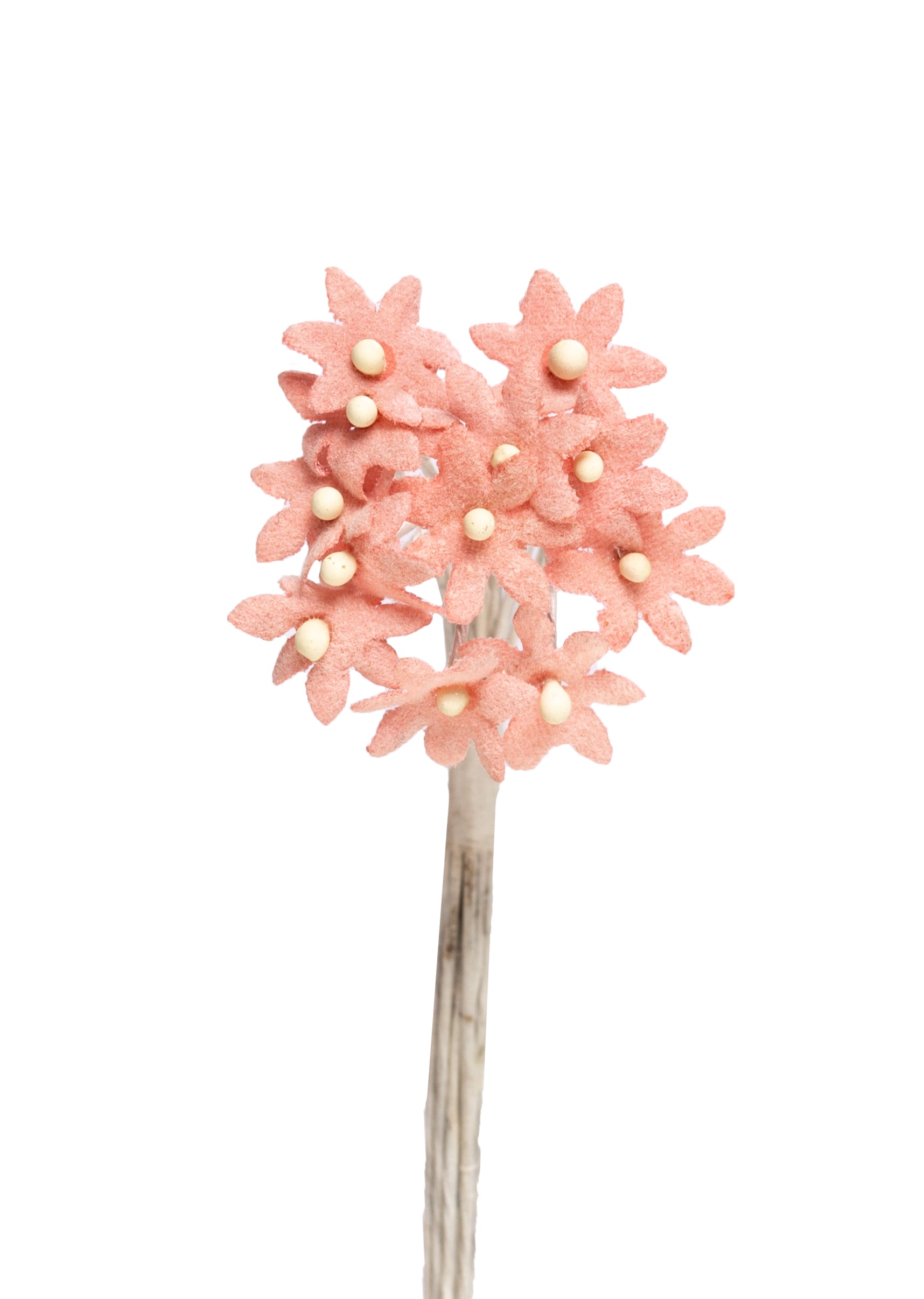 Mini-Velourblüten 12 mm, 12 Stück/Bund