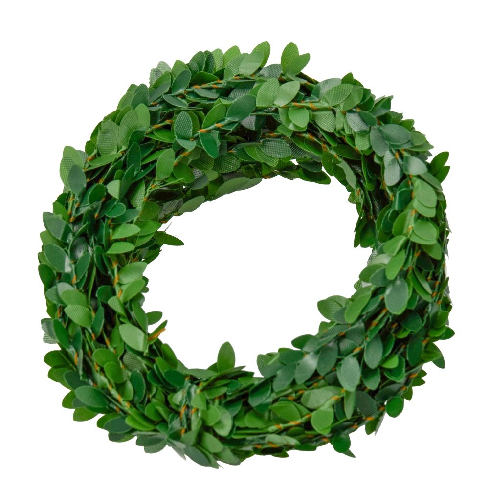 Mini-Buchsgirlande dunkelgrün 3m