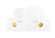 Serviette Wolke weiß Hotfoil Elementen gold 16x9,5cm ( aufgeklappt 32x19cm)