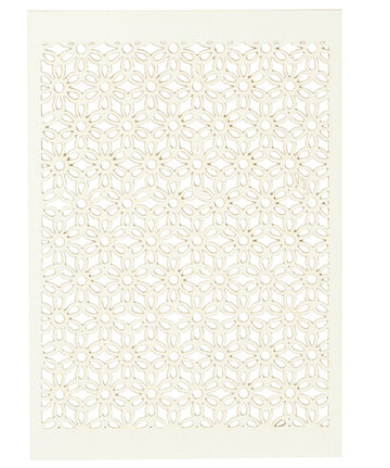 Karton mit Spitze Blatt 10,5x15cm 200g 10Stck. Cardboard Lace