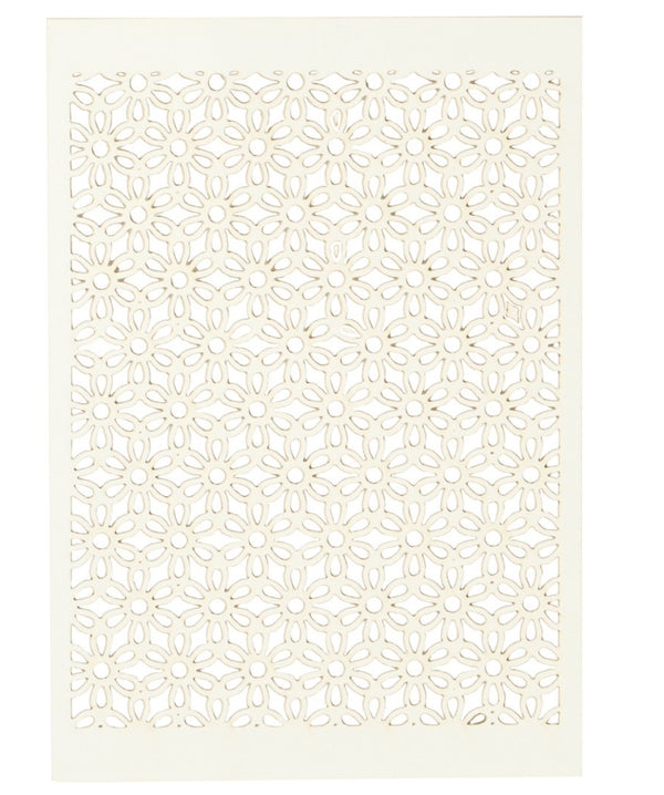 Karton mit Spitze Blatt 10,5x15cm 200g 10Stck. Cardboard Lace