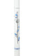 Taufkerze Blumenranke Taube Kreuz blau 50x3cm
