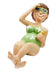 Miniaturfigur Bade-Urlauberin für Liegestuhl 7cm
