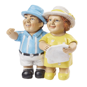 Miniaturfiguren Urlauberpaar 7x6cm