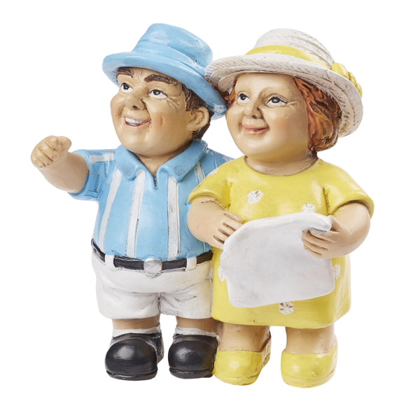 Miniaturfiguren Urlauberpaar 7x6cm