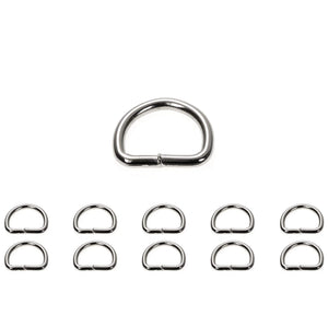 Metall-Halbring silber dünn Qualität D-Ringe