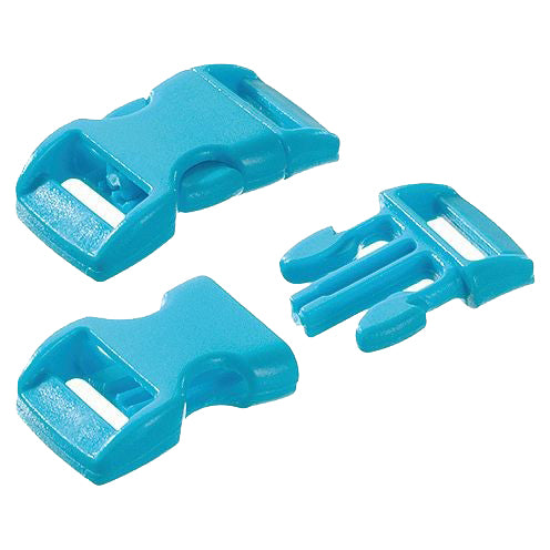 Survival Klickschnalle 20 mm, türkis, 5 Stück/Btl