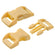 Survival Klickschnalle 20 mm,  beige, 5 Stück/Btl