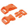 Survival Klickschnalle 20 mm, orange, 5 Stück/Btl