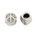 Großlochperle Metall Peace-Zeichen 10x7mm 1 Stück