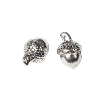 Metallanhänger Eichel, 15x8mm, antiksilber, pro Stück