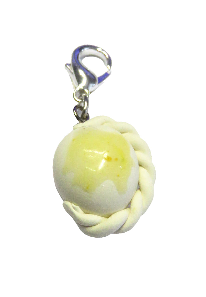 Anhänger Kärntnernudel mit Karabiner, Motiv ca. 1,5-2cm, handgefertigt aus Polymerclay