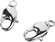 Karabiner drehbar platiniert 2 Stück