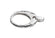 Karabiner nickelfrei gehämmert platinfärbig 32 x 17 mm