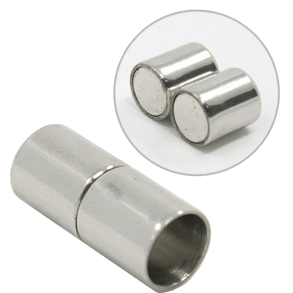 Magnetverschluss Röhre mit Kappel 8mm Edelstahl 304 20x9mm 1 Stück