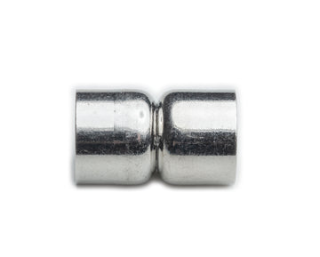 Magnetverschluss mit Kappel rund Edelstahl, 18x11mm, Öffnung dm 9 mm innen, pro Set