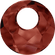 Swarovski Victory Pendant 6041 18mm red magma